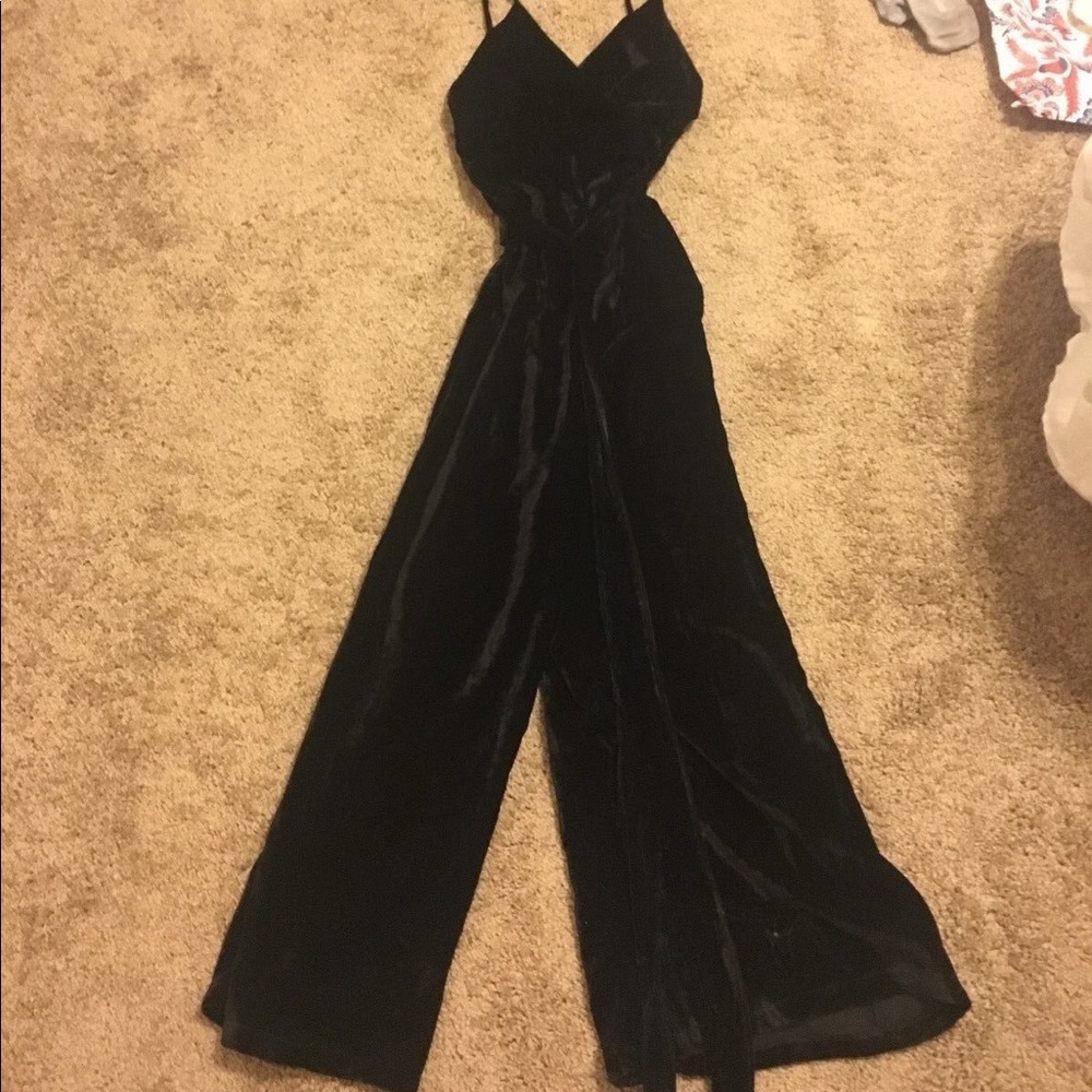 Free people black velvet jumpsuit - Picture 5 of 5